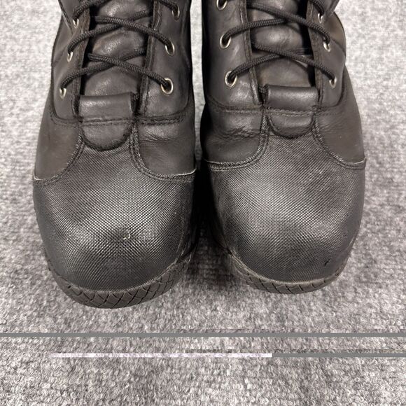 Dr Doc Martens Industrial Steel Toe Mens Brown Leather Work BOOTS AW140 Size 12 main image 8